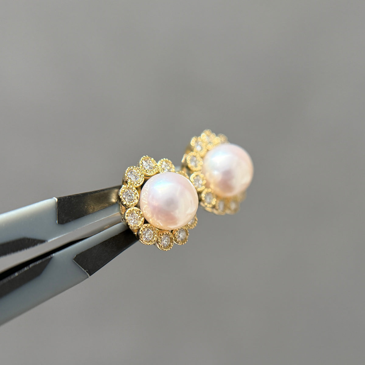 【アコヤ6ｰ6.5mm】サンサンピアス