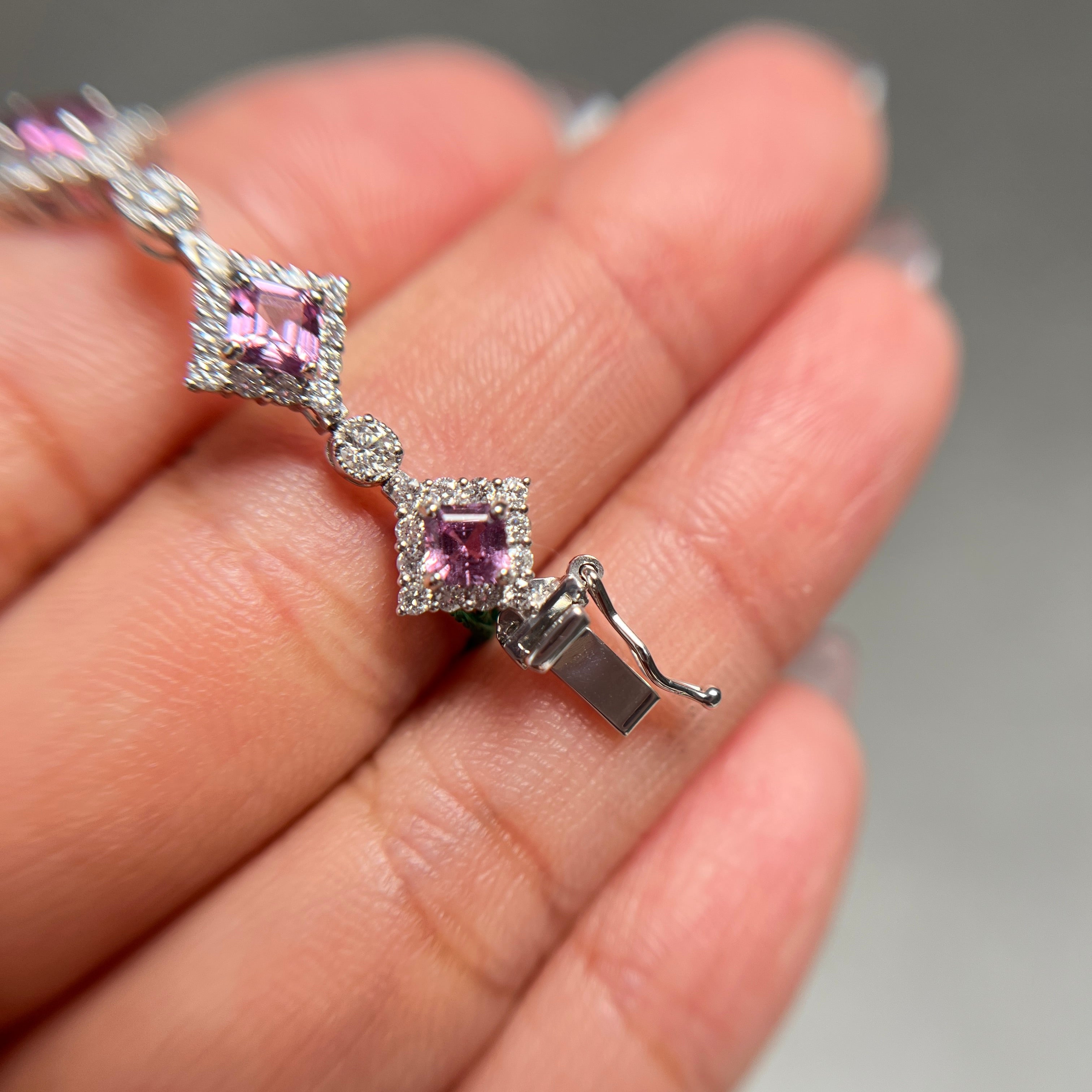 【GIA】〈一点物〉173：ノーヒートサファイアブレスレット
