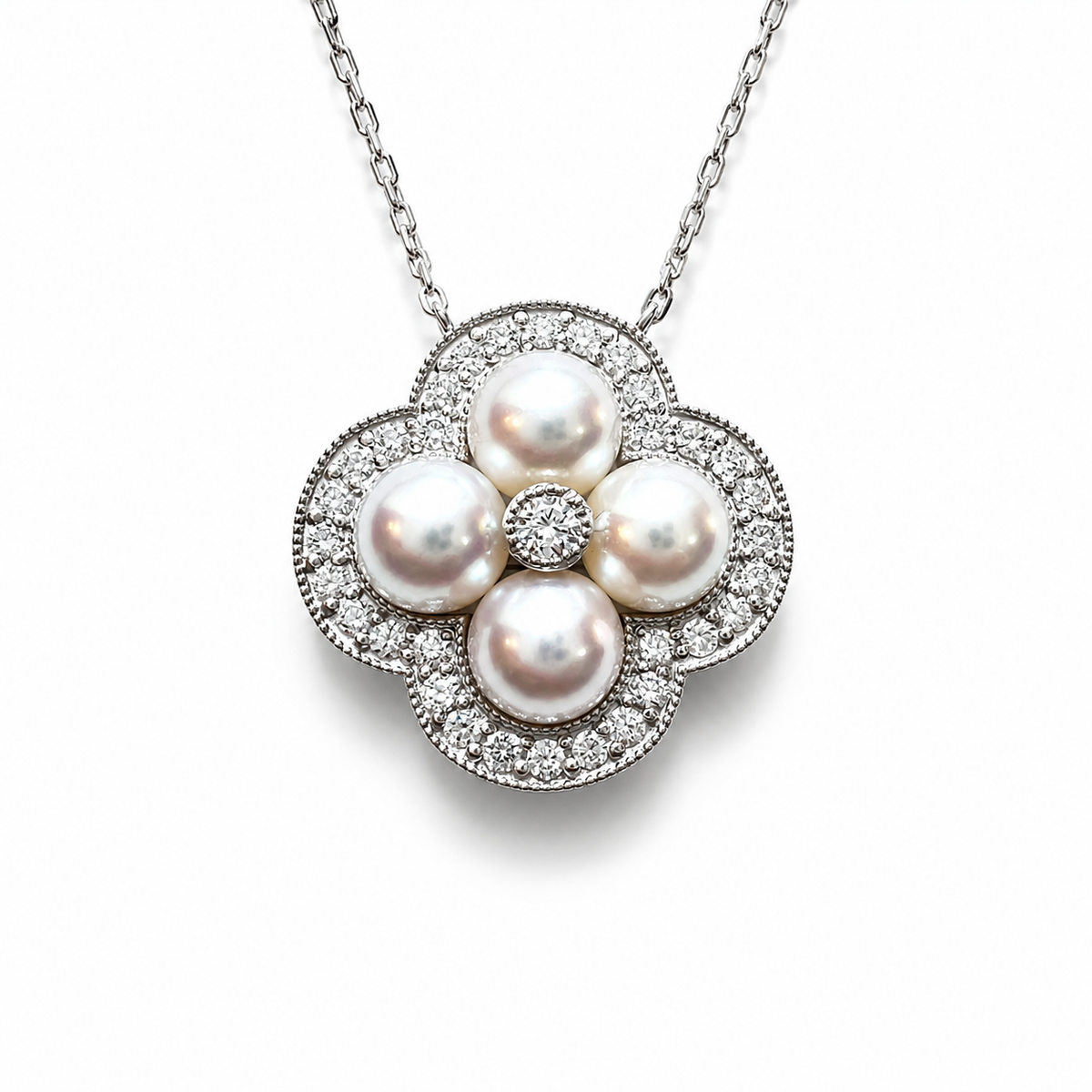 【アコヤ5.8-6.0mm】マーブルネックレス