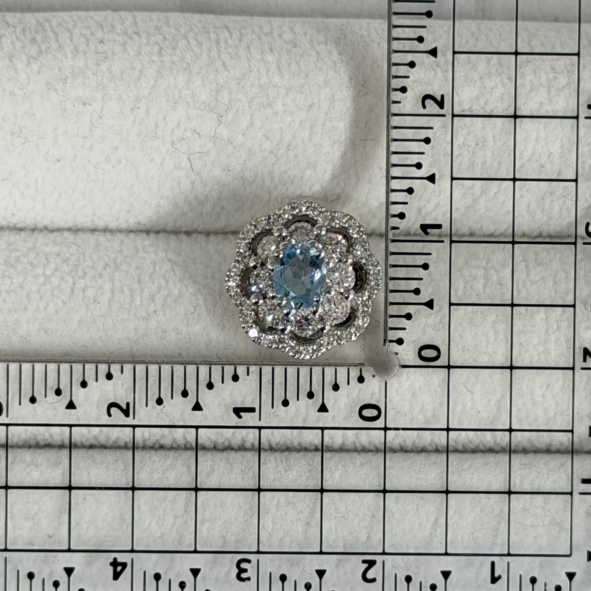 〈一点物〉48：アクワマリンピアス（最短お届け対象）