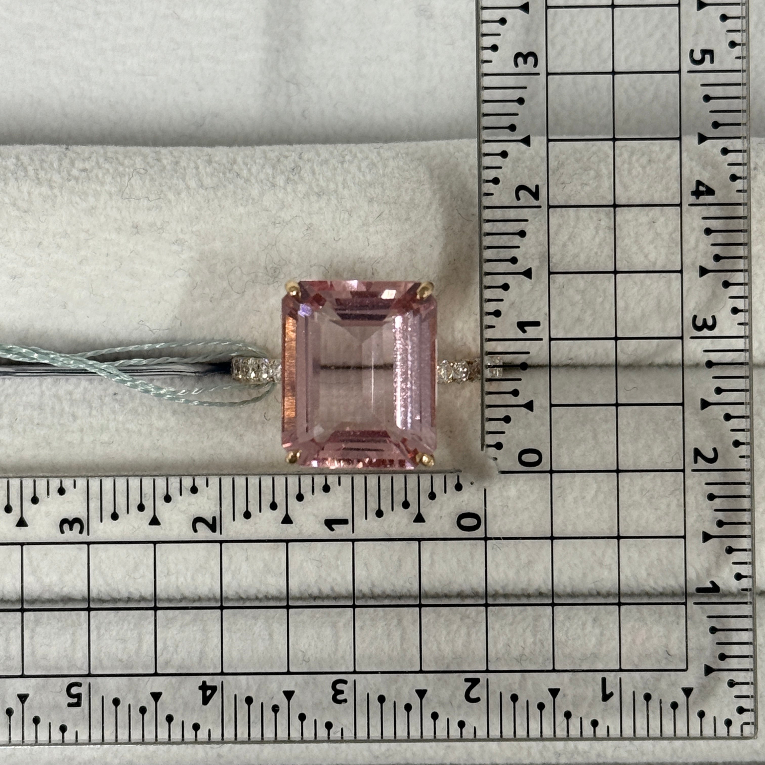 【GIA】〈一点物〉33：モルガナイトリング（最短お届け対象）
