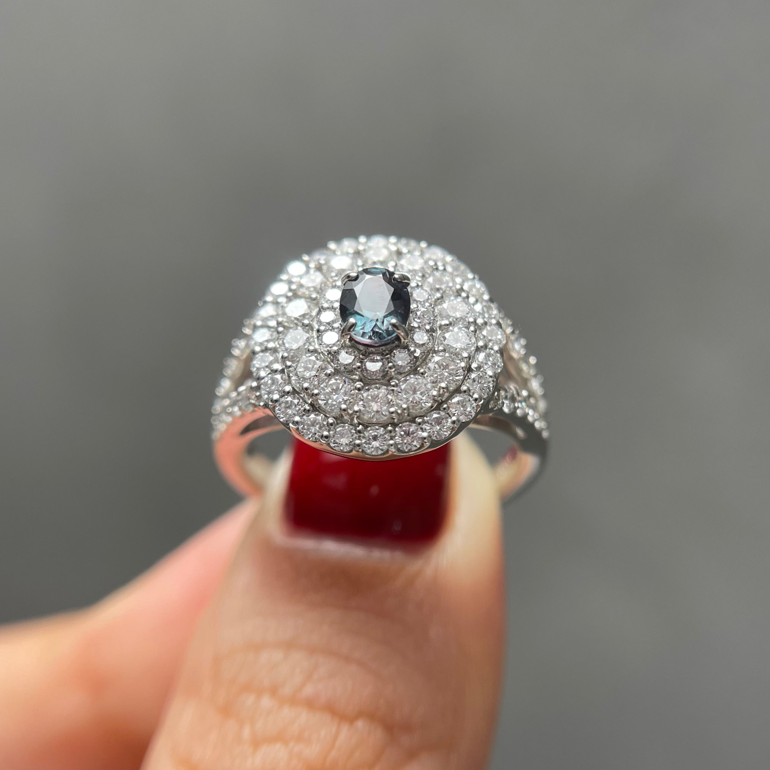 アレキサンドライトリング　９号 0.32ct アレキサンドライトリング Al 0.32ct D0.02ct Pt900