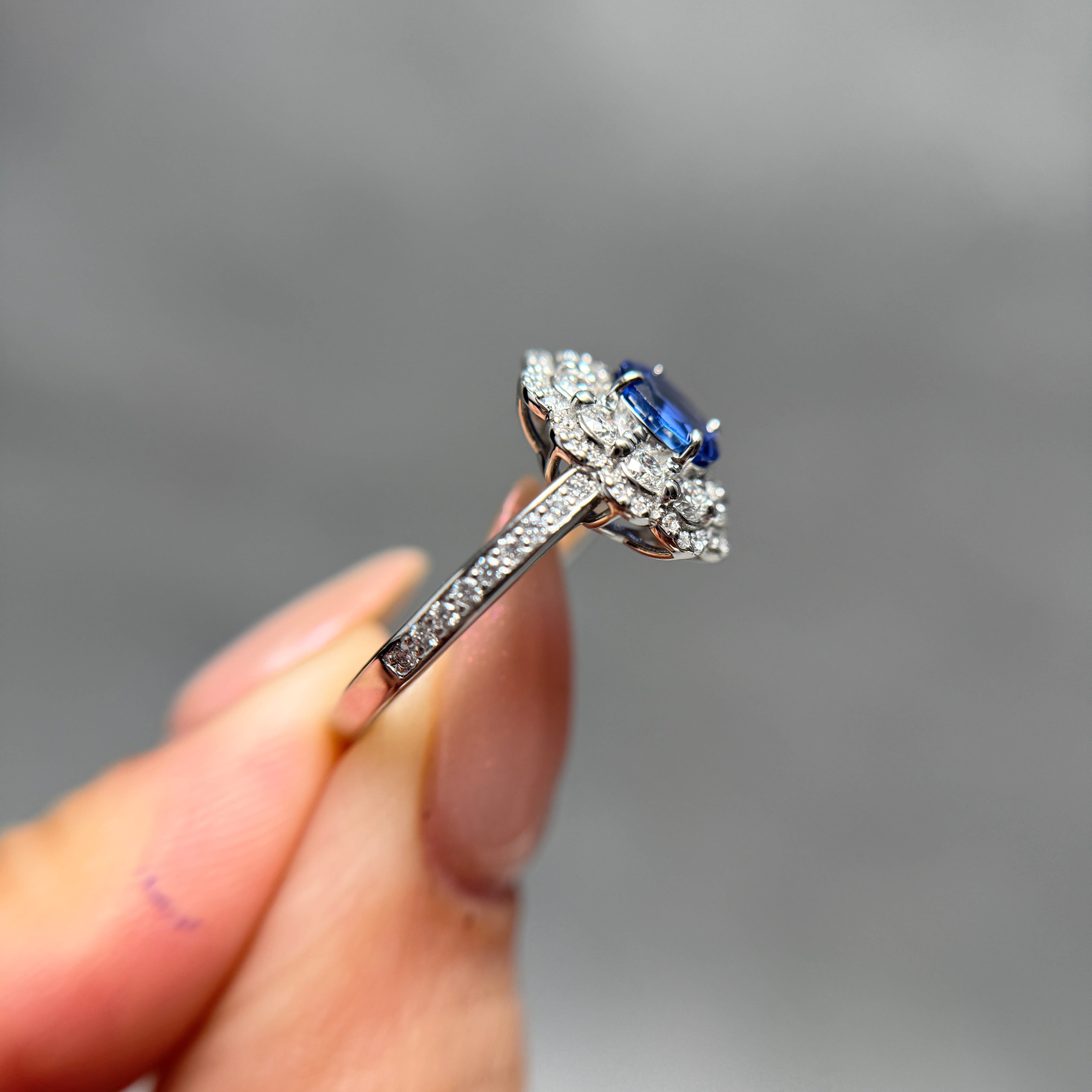 【GIA】〈一点物〉12：スリランカ産ノーヒートサファイアリング（最短お届け対象）