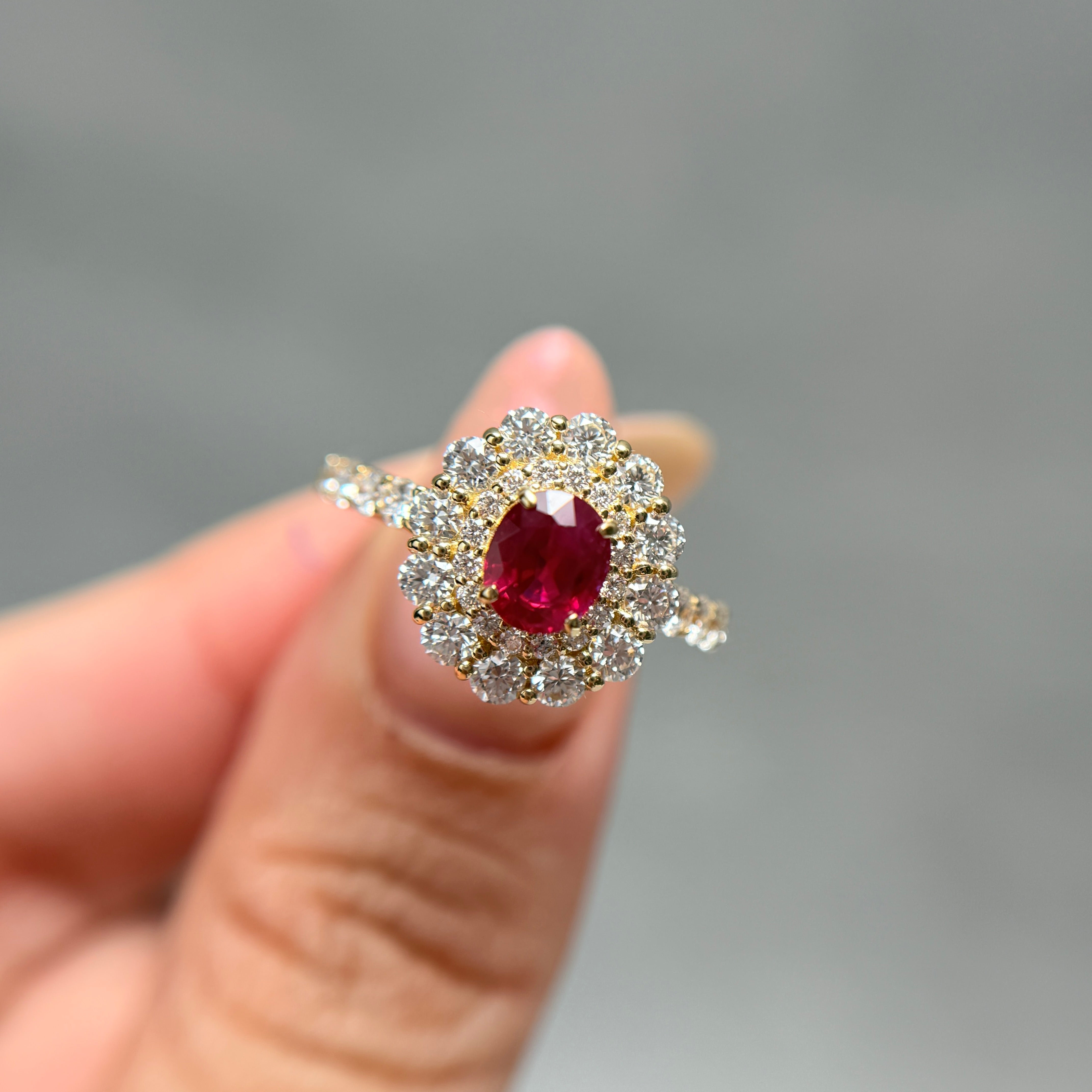 【GIA】〈一点物〉9：ビルマ産ルビーリング（最短お届け対象）