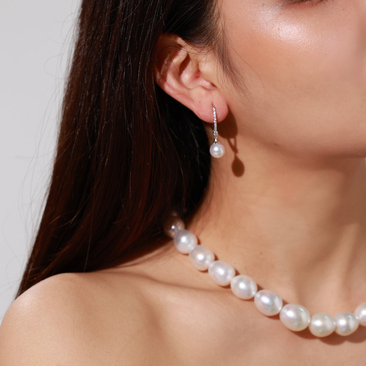【アコヤ9ｰ9.5mm】ビジュピアス