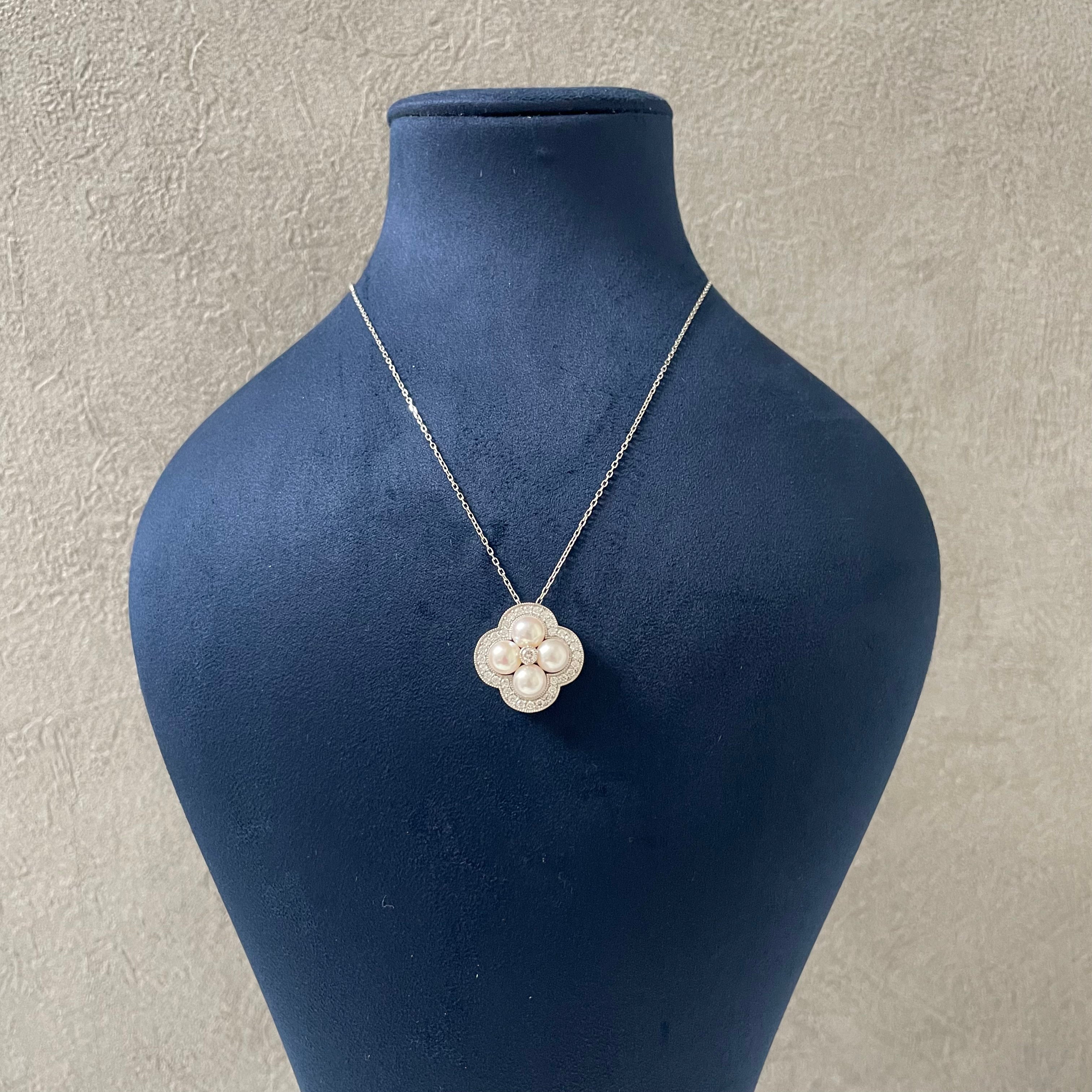 【アコヤ5.8-6.0mm】マーブルネックレス