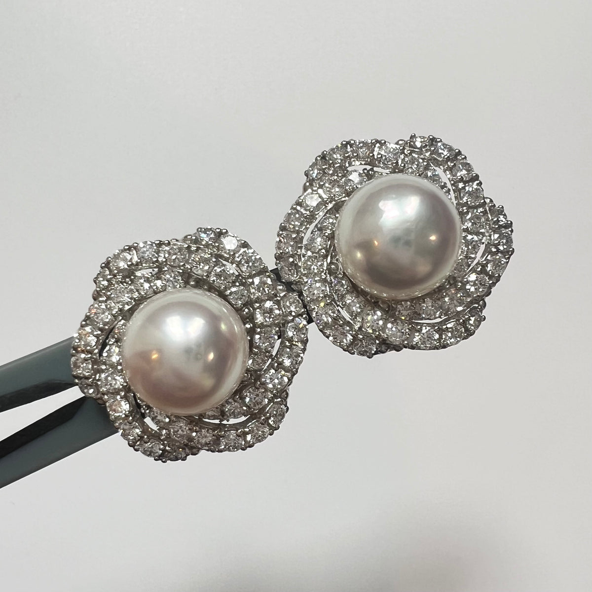 【アコヤ9ｰ9.5mm】ロゼピアス