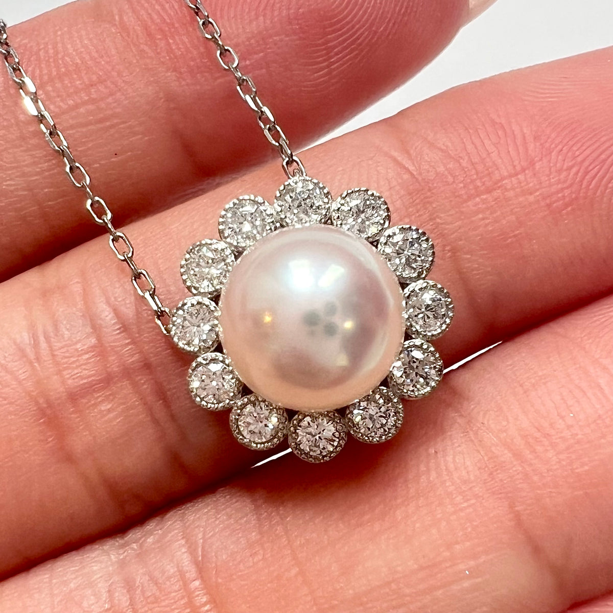 【アコヤ8ｰ8.5mm】サンサンネックレス