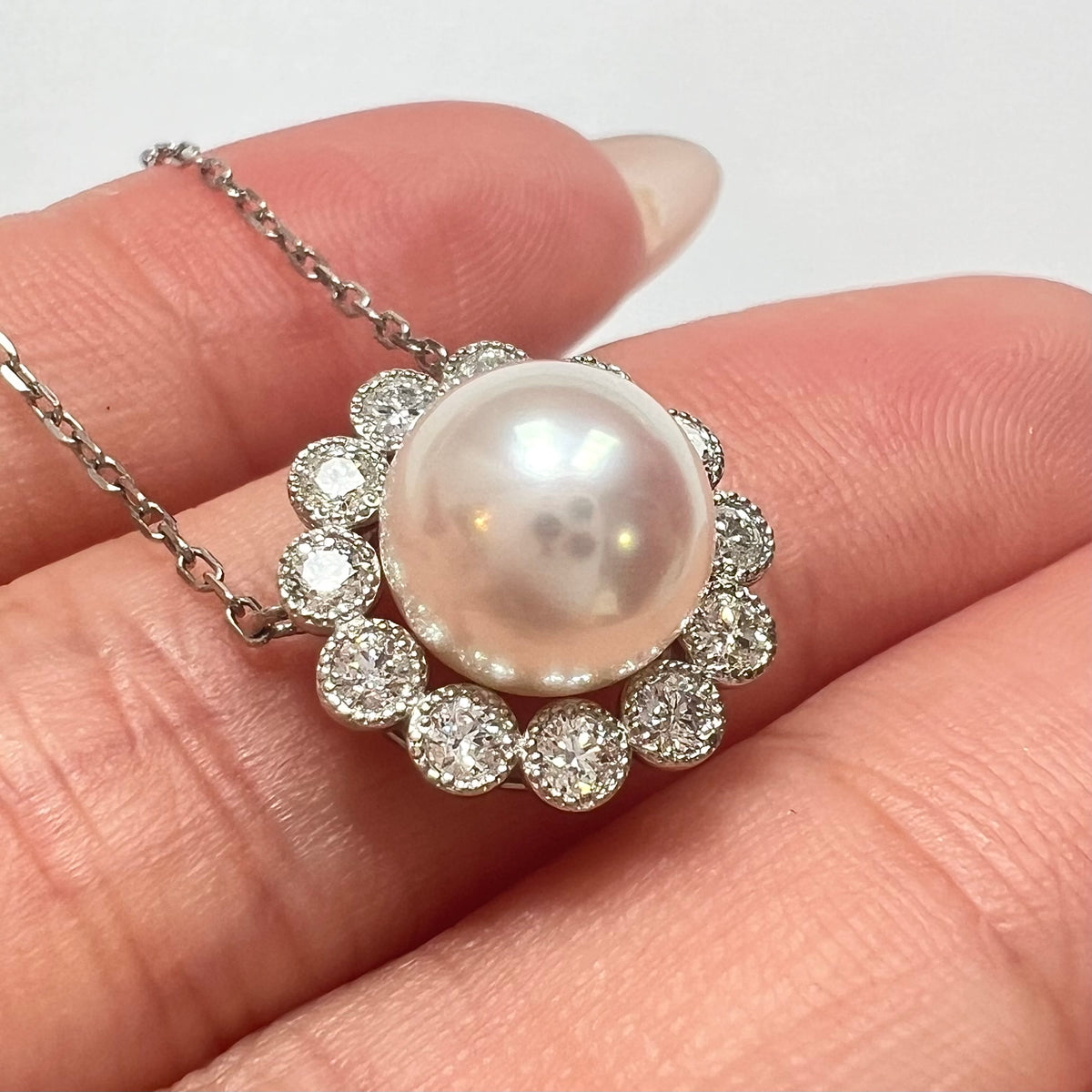 【アコヤ8ｰ8.5mm】サンサンネックレス