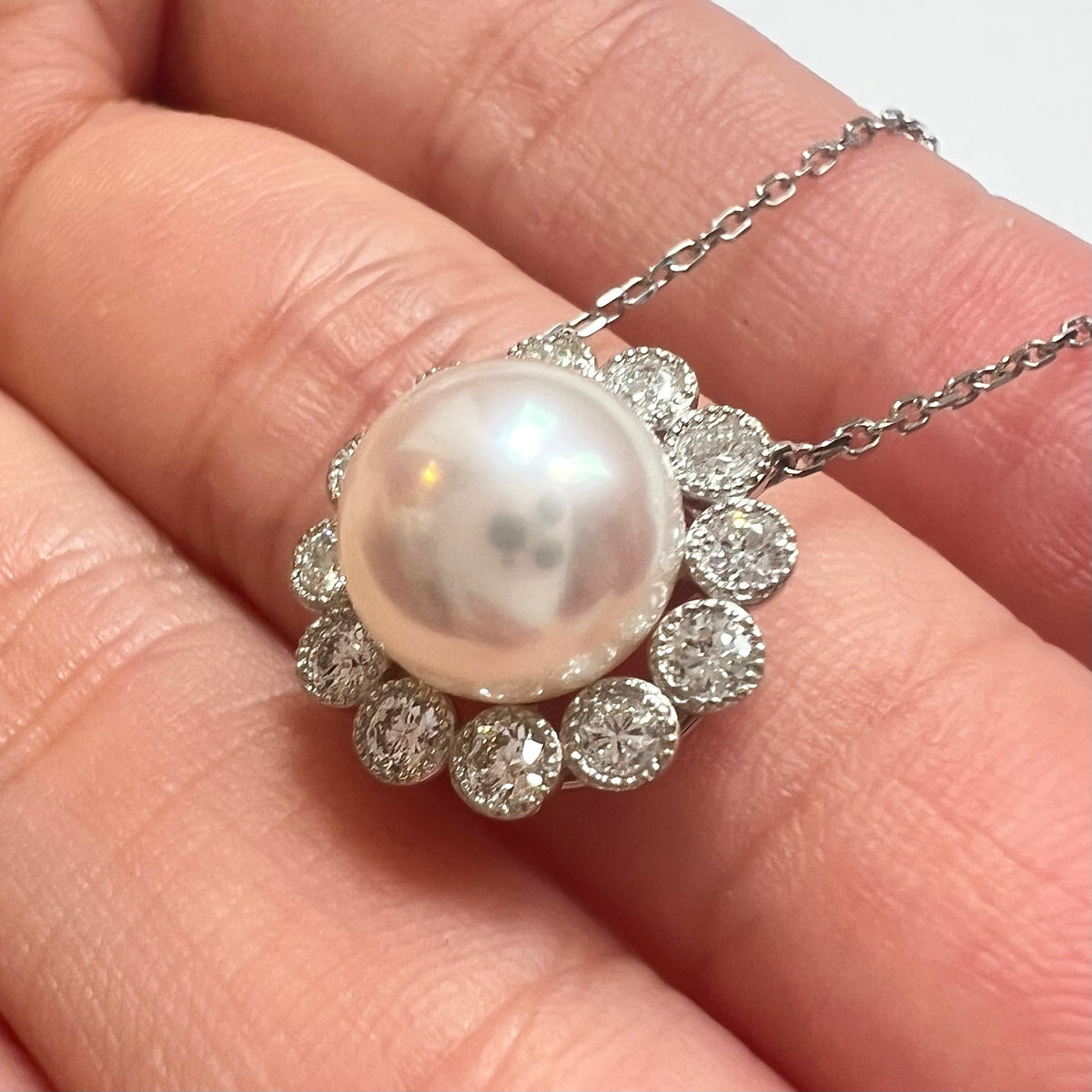 【アコヤ8ｰ8.5mm】サンサンネックレス
