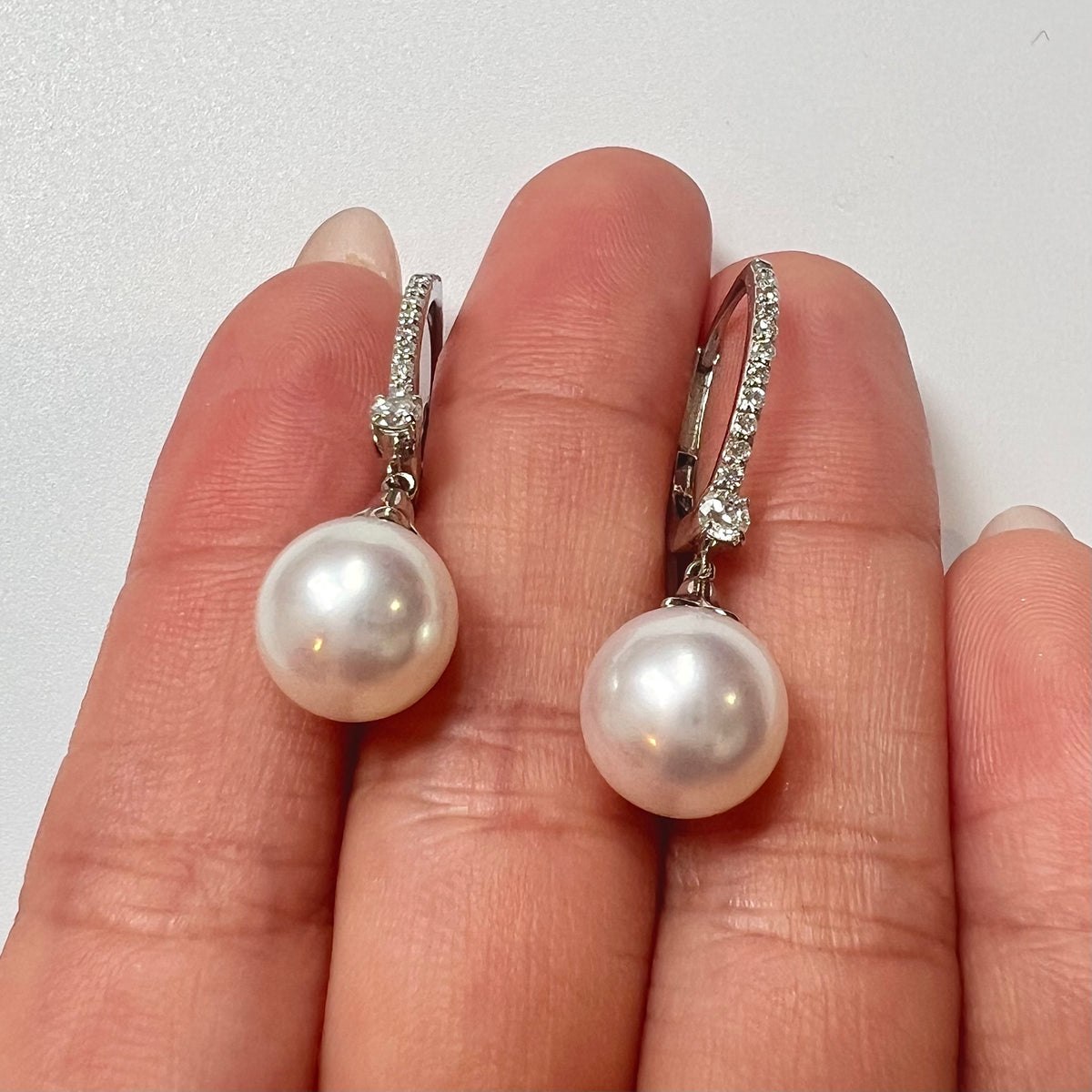 【アコヤ9ｰ9.5mm】ビジュピアス