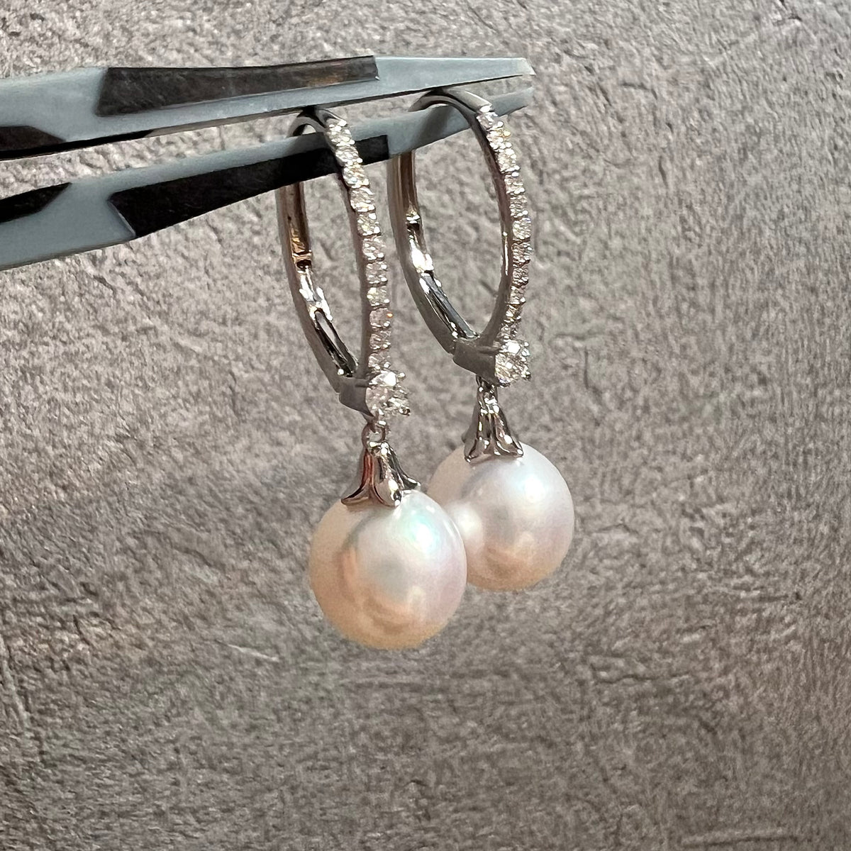 【アコヤ9ｰ9.5mm】ビジュピアス