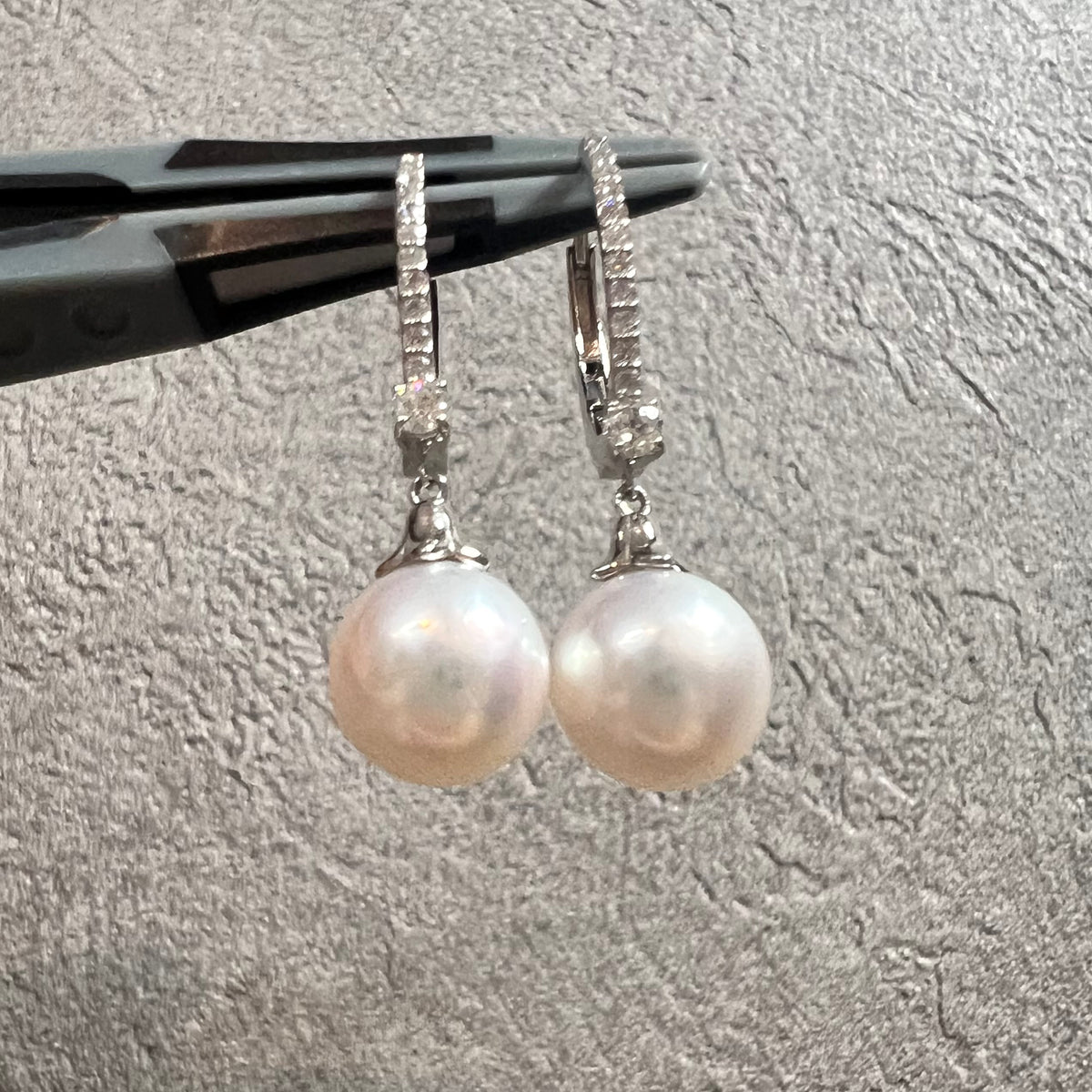 【アコヤ9ｰ9.5mm】ビジュピアス