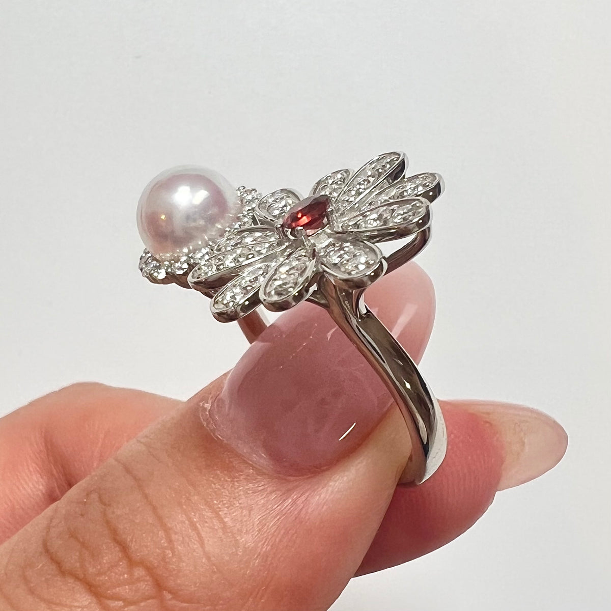 【アコヤ7ｰ7.5mm】マリーちゃんパールリング