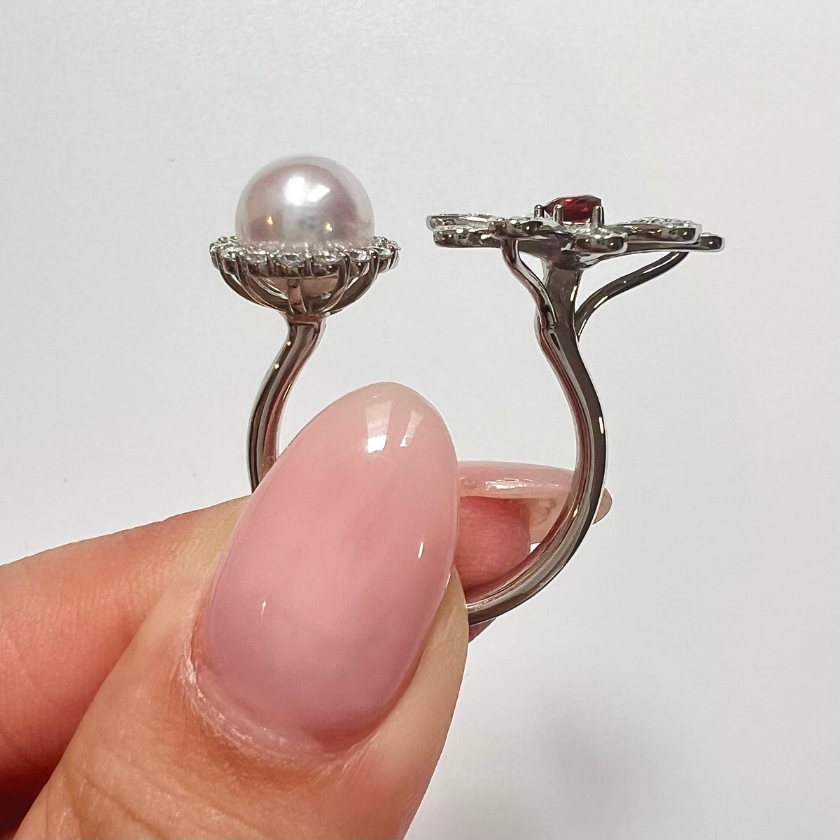 【アコヤ7ｰ7.5mm】マリーちゃんパールリング