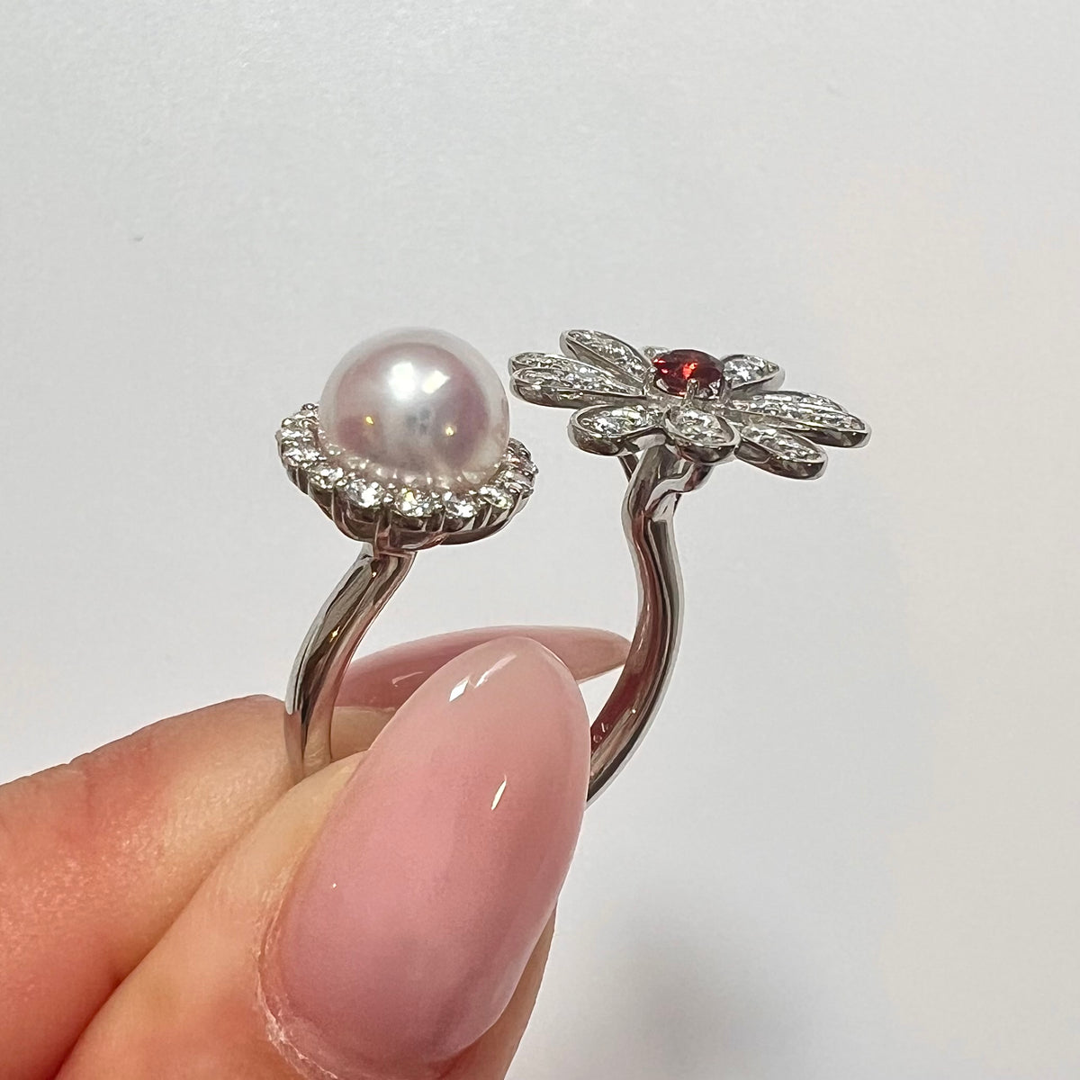 【アコヤ7ｰ7.5mm】マリーちゃんパールリング