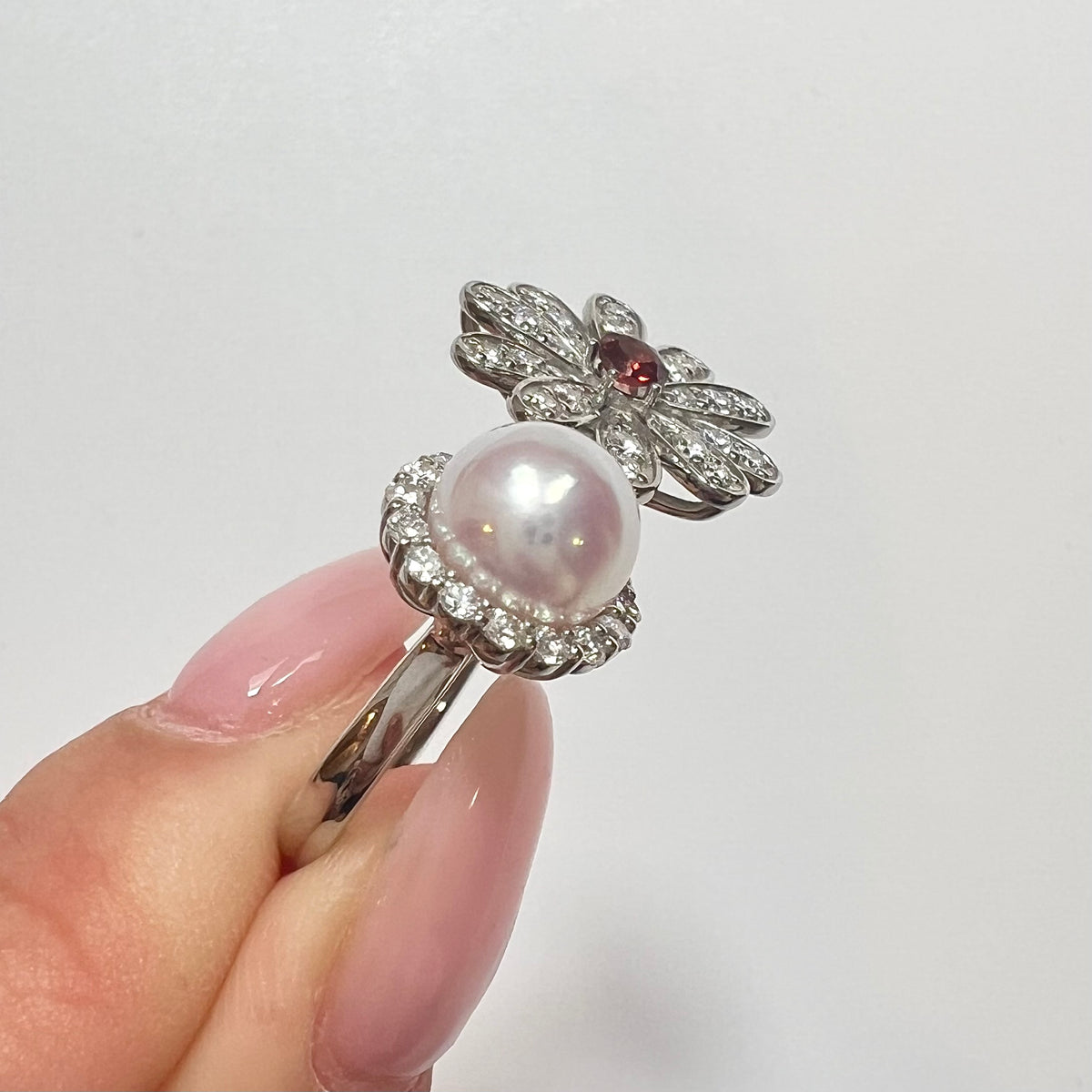 【アコヤ7ｰ7.5mm】マリーちゃんパールリング