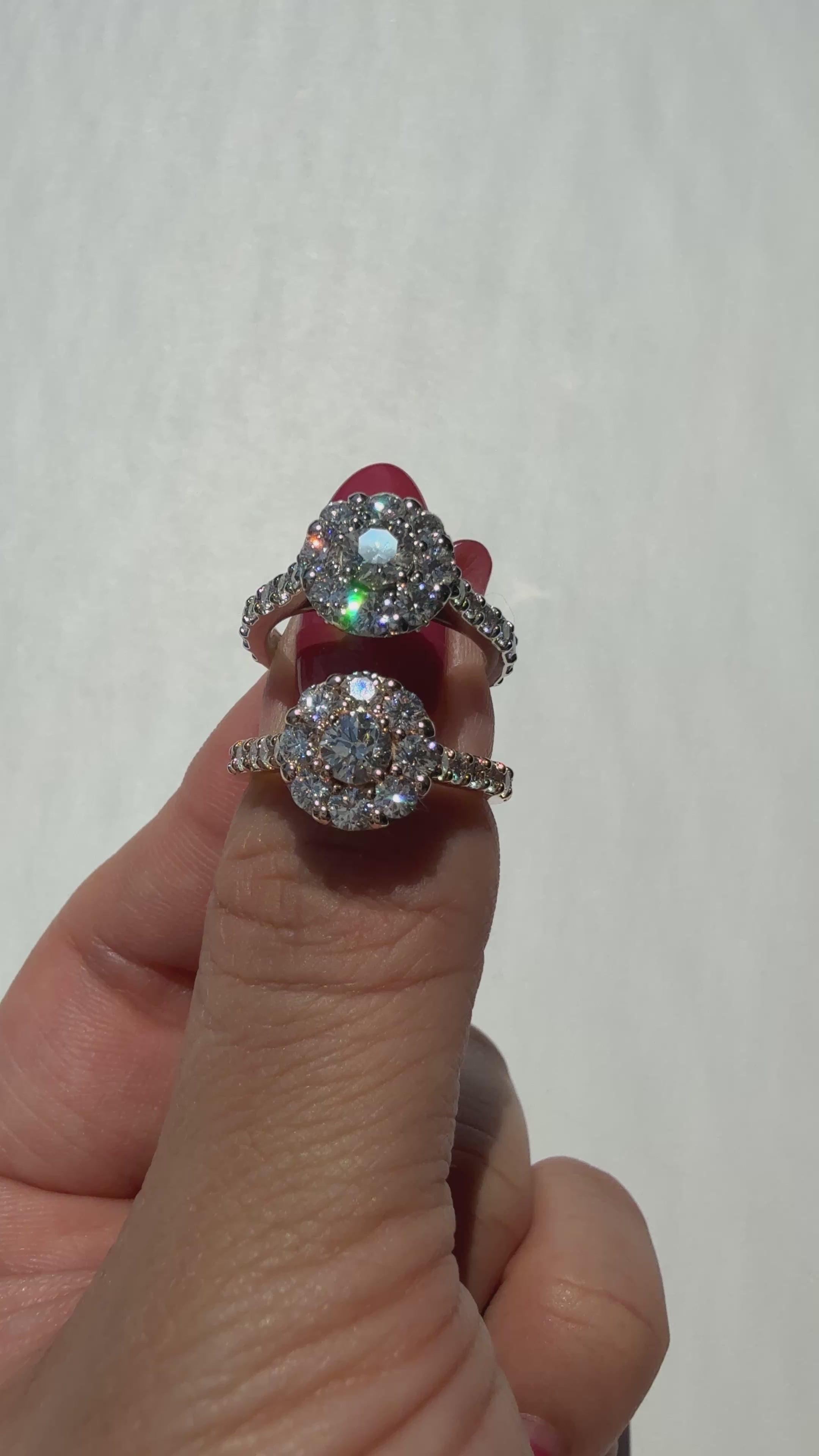 GIA】0.3ct取り巻きダイヤリング