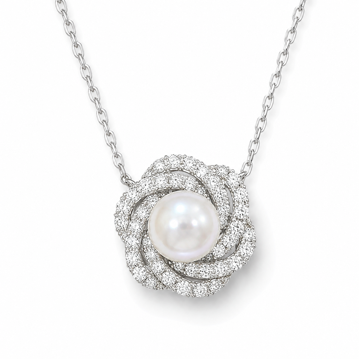 【アコヤ9ｰ9.5mm】ロゼネックレス
